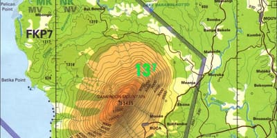 喀麦隆山脉地图