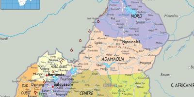 喀麦隆的地图区域