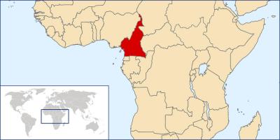 喀麦隆的地图位置
